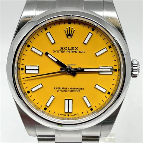 rolex op41 yellow|rolex tiffany blue 41 price.